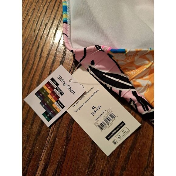 New Jr XL No Boundaries 1 Piece Leopard Cheetah Tropical Swimsuit Bathing Suit - Picture 7 of 7